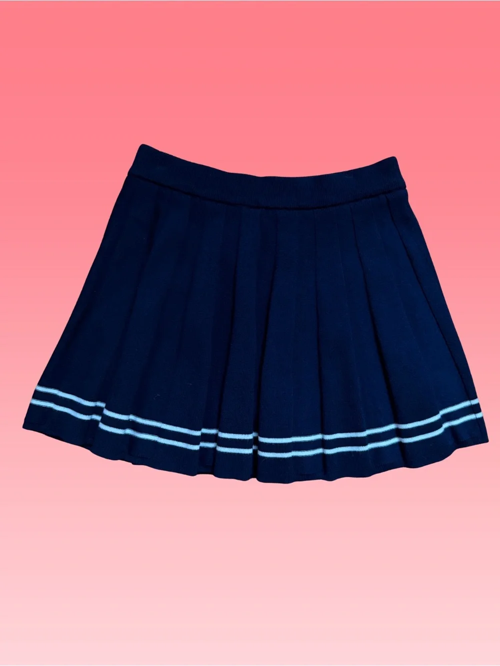 Preppy Academia Cable Knit Cropped V-Neck Sweater Vest Matching Knit Mini Skort